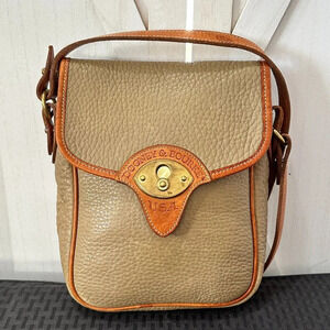 Vintage Dooney & Bourke All-Weather Leather Cavalry Scout Crossbody Bag